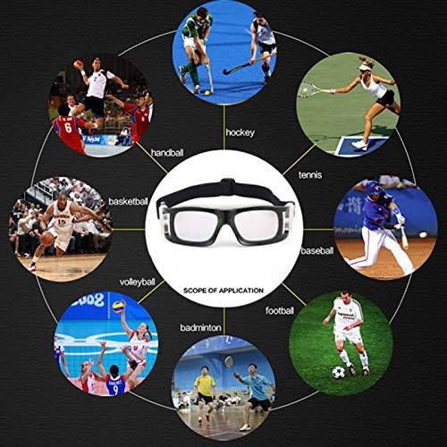 Mkolics Sportske košarkaške naočale Sigurnosne zaštitne naočale naočale za odrasle za mlade fudbalskog