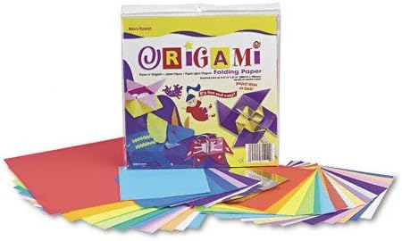 Origami papir, 30 funti., 9-3 / 4 x 9-3 / 4, različite svijetle boje, 55 listova / pakovanja