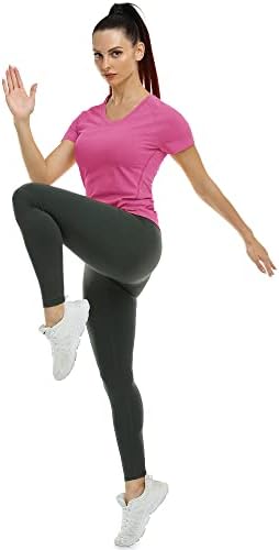 Majice za vježbanje VCYZONE V-izrez za žene, fitness atletski joga vrhovi, trčanje vežbi s kratkim
