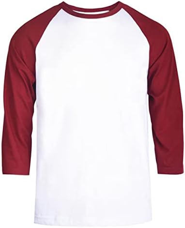 Muška Bejzbol košulja sa 3/4 rukava - pamučne Casual dresove majice Tee Raglan