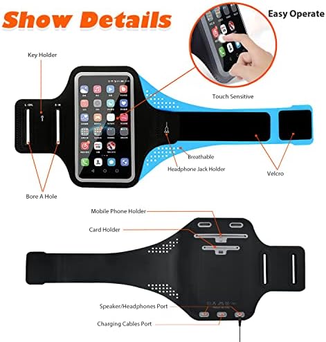 MOVOYEE držač telefona za trčanje Armand iPhone 13 12 11 Pro Max XS X XR 8 7 6 Plus se Mini, Galaxy