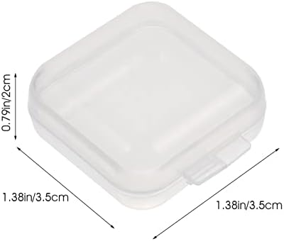 EXCEART Clear mala plastična futrola 120kom Clear mali plastični kontejneri za skladištenje perle