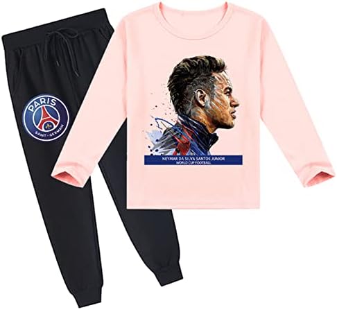 Ateecp Teen PSG Crewneck pulover Duks i jogging hlače-dječji dječak Neymar Graphic 2 kom garderni