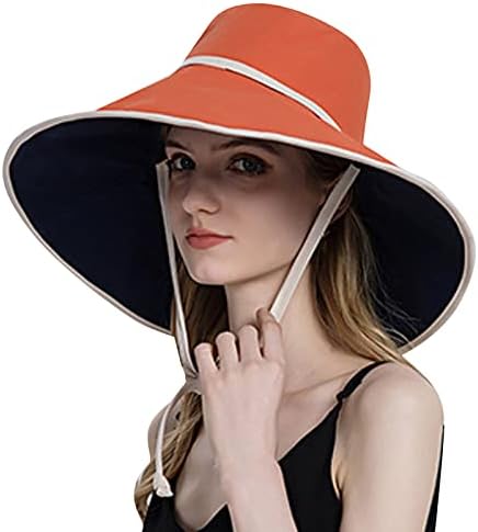 Ljetni sunčevi šeširi za žene Solidna boja na otvorenom sunčana šešir za sunčanje svima vezan dvostrani