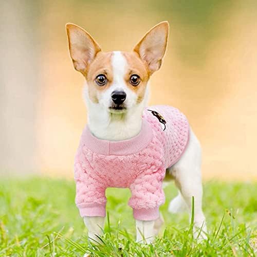Sheripet mačiće odjeća, plišani džemperi za pse za male pse, modni hladni vremenski sloj za male pse,