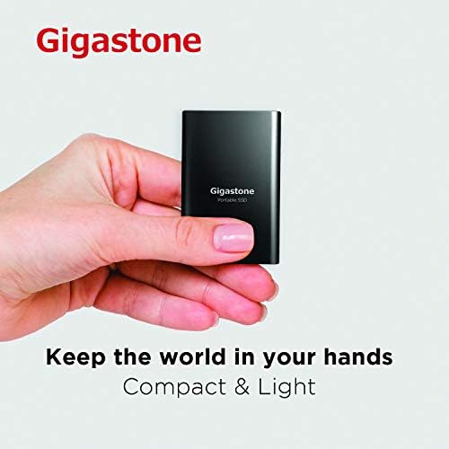 Gigastone 500GB Prijenosni SSD Pročitajte brzinu do 550MB / s. USB 3.1 Type-C Vanjski čvrsti