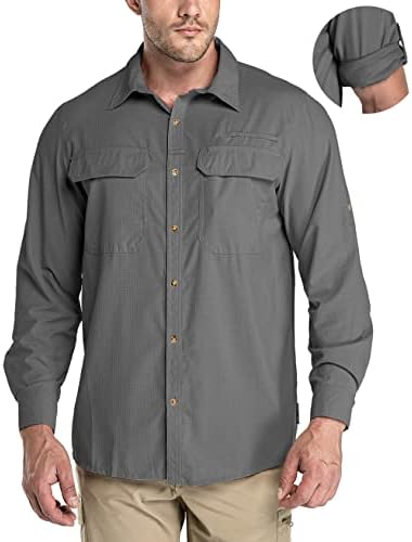 Muška majica za zaštitu od sunca od 33 000 metara UPF 50+ UV Brze suho hlađenje ribolovne košulje za