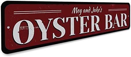 Znak Oyster Bar, znak imena restorana Seafood, prilagođeni znak za kuću na plaži, aluminijumski dekor za