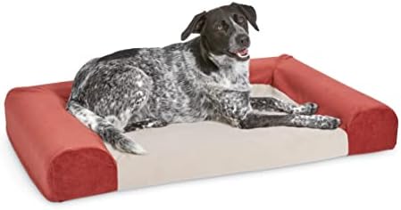 Signature Tipime® memorijski kauč za plju za pse, idealan za velike pasmine pasa, russet, krevet dimenzija 43,55 x 27,76 x 5,44