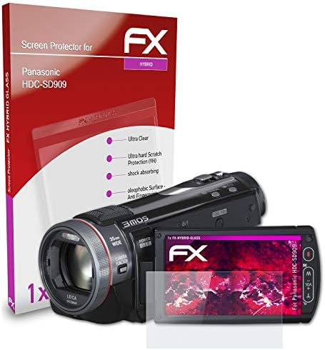 Atfolix plastični stakleni zaštitni film kompatibilan sa panasonic HDC-SD909 zaštitnikom stakla,
