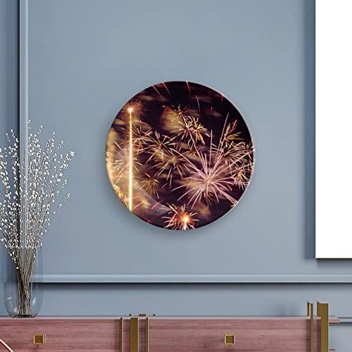 Prekrasan vatromet Bloom Funny Bone Kina Dekorativna ploča Okrugla Keramičke ploče zanat sa zaslonom za