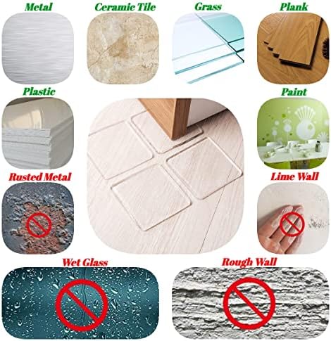 Miu & Gau ljepljivi gel jastučići, 4 komada, uklonjiva za višestruko sredstvo za prebacivanje od klizanja