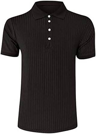 Ayaso Polo majice za muškarce, muške kratkih rukava svile casual slim fit košulje s čvrstim bojama majice