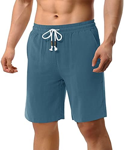 Cryssully Muške povremene pamučne kratke hlače Klasične moć plažnih kratkih hlača s džepovima