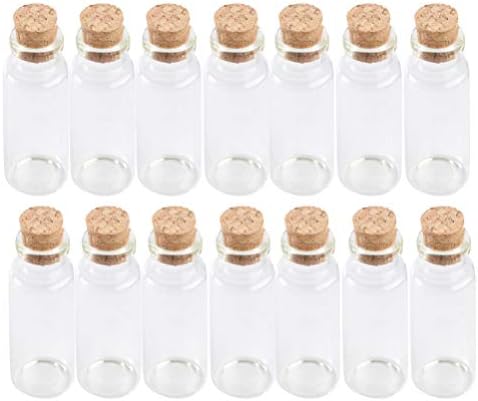 Hemoton Terrarium Cork staklene boce: 20pcs Male boce za jarce Mini boce bombona za vjenčanje za goste za goste 50ml stakleno stakleno stakleno stakleno terarium