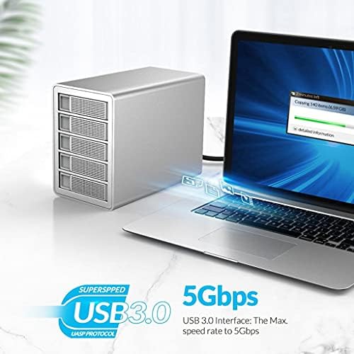 YLHXYPP Multi Bay 3.5 Aluminij Enterprise HDD priključna stanica 32/64 / 80TB SATA na USB3.