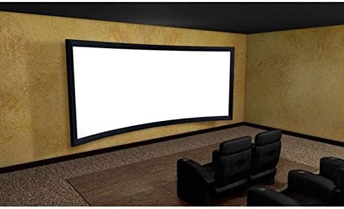 YTYZC 4K 16: 9 Bijeli tkani akustični prozirni Prilagodite 3D zakrivljeni ekran projektora okvira