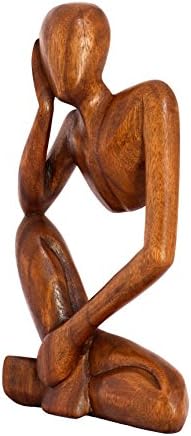 Kolekcija G6 12 Drvena ručno izrađena sažetak Skulptura Thincker statue Ručno izrađen - misaonik - poklon