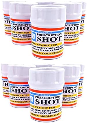 Shot Glasses Set 12 recept Rx Pill boca Shot Glass 2 oz. Jedinstveni Funny novost gag pokloni Shot