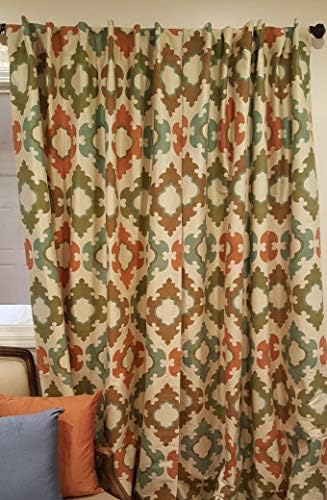 Pariški domaći stil Novo! Finest Faux svilena draperija ispisana damaska ​​boja: meddeco-toskana