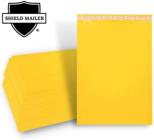 PSBM Kraft Bubble Mailer, 12, 5x19 inča, pakovanje od 2100 komada, podstavljene koverte za otpremu, zlatno
