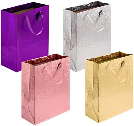 Poklon torbe srednje veličine sa ručkama Bulk jedinstvena folija Površina razne boje Kraft papirne