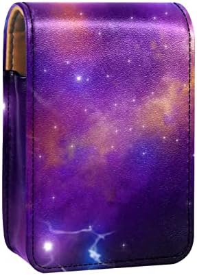 ORYUEKAN ruž za usne sa ogledalom slatka prenosiva torba za šminkanje kozmetička torbica, Univerzum Nebula Galaxy Space Constellation