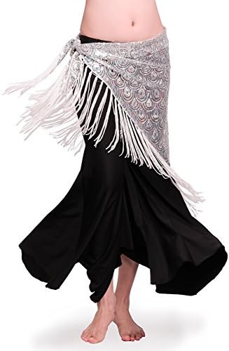 Royal Smeela Trbušni ples HIP šal Sequin Tassel Troangle Bellydance Hrves Wrap suknje Tribalne plesače Nošnje za žene