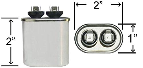 ClimaTek Ovalni kondenzator-odgovara nosaču P291-0504 / 5 UF MFD 370/440 Volt VAC