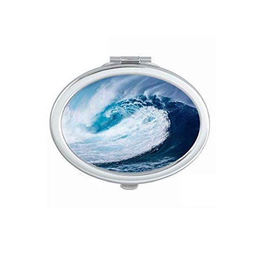 White Wave Nauka O Morskoj Vodi Priroda Ogledalo Za Slike Prenosive Preklopne Makeup Dvostruke Strane Naočare