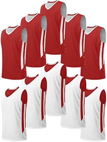 10 paket mladih dječaka reverzibilni Mesh Performance Atletski košarkaški Dresovi Blank Team uniforme za sportske