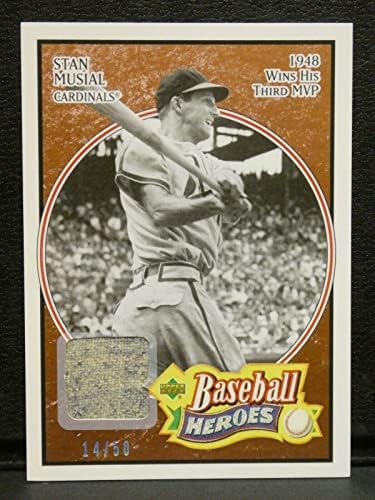 2005 Gornja paluba bejzbol heroji Stan Musial Game Polovne pantalone zakrpa 14/50 71 - MLB igra Rabljene