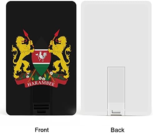 Kenijski kaput od ruke kreditne kartice USB Flash Diskove Personalizirano Memory Stick Key Corporate pokloni i promotivni pokloni 64g