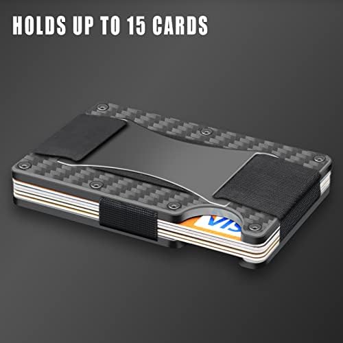 BREXFIRE minimalistički novčanik za muškarce držač kartice od karbonskih vlakana kaša RFID Blokiranje