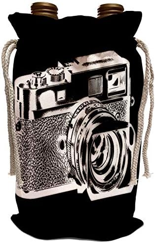 3drose Kike Calvo Photo Illustrations Daljinomjerna Kamera-slika bijele Daljinomjerne kamere na crnoj pozadini-torba