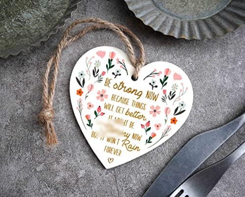 Drvena viseća ploča za srce, inspirativni pokloni za žene, viseći drv za zidne vrata