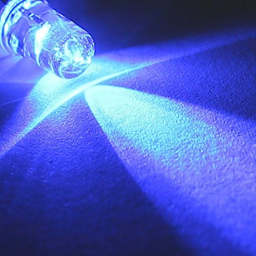 Aexit 200kom DC3V diode 5mm prozirna kapa lampe 2 terminala plava LED koja emituje Schottky Diodes Diodes svjetla