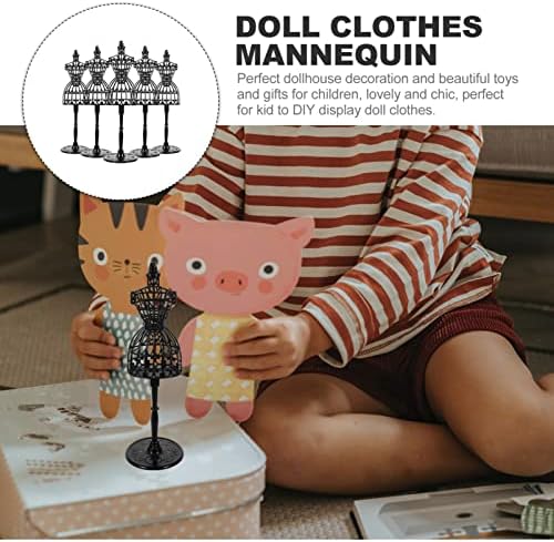 Sewroro 5pcs Doll plastični maneken zaslon za podršku Obrasci plastični plastični manequin držač za podršku