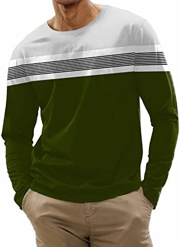 DPPA muns modni casual sportski prugasti šivanje digitalnog tiska na majici okrugli vrat majica s
