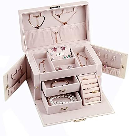 Hanxiaoyishop nakit nakit kutija za žene djevojke ogrlice na minđuše ručne torbe PU kožna prijenosna