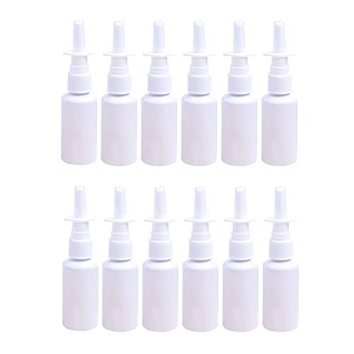 12 komada 10 ml prazne plastične bočice sa raspršivačem za nos koje se mogu napuniti plastične