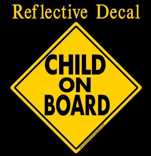 Dijete na decu za odbor Crno-žuto reflektira