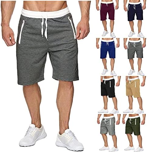 Niuqi muške kratke hlače Ležerne prilike klasične boje u boji za crtanje Ljetne plažne kratke hlače sa