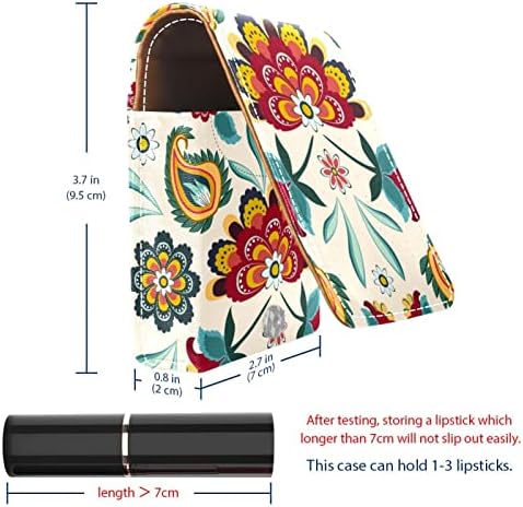 Retro Etno Boho cvjetni Print Mini kozmetičke torbe za ruževe cijevi kožni držač za ruževe