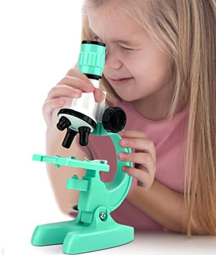 A / R mikroskop za djecu, komplet za mikroskop za djecu, 1200x komplet za dječje mikroskop, LED svjetlo, komplet za naučne eksperimente igračke za djecu Božićni rođendanski poklon