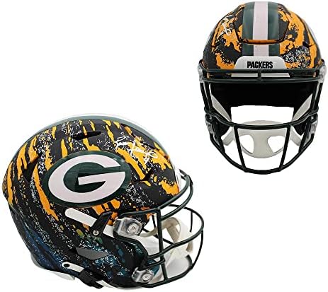 Brett Favre potpisao licencirani Green Bay Packers Speed Flex autentični prilagođeni NFL kacige sa autogramom