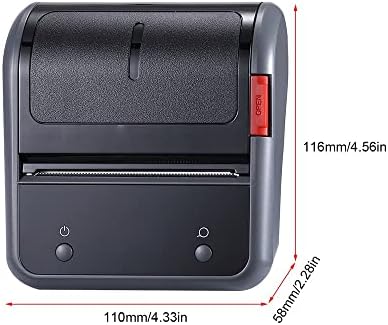 Prijenosni 80mm termo Label Printer Bt Label Maker Sticker Machine punjiva baterija kompatibilna sa iOS