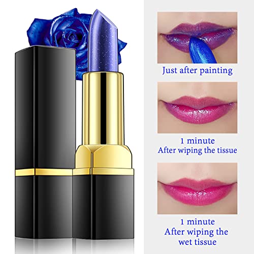 2 kom Blue Magicos ruž za usne, Magic temperatura mijenja boju ruž za usne, lip Stain dugotrajni vodootporni moisturizing balzam za usne Makeup ruž za žene
