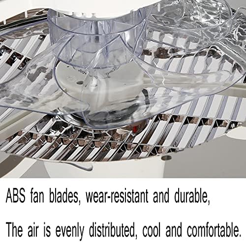 SDFDSR Crystal stropni ventilator sa svjetlom 3 promjena svjetla LED Silent ventilator sa daljinskim upravljačem,