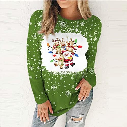 Ženski božićni bejzbol t majice smiješno slatko božićno drvce božićno drvce za odmor snjegovića